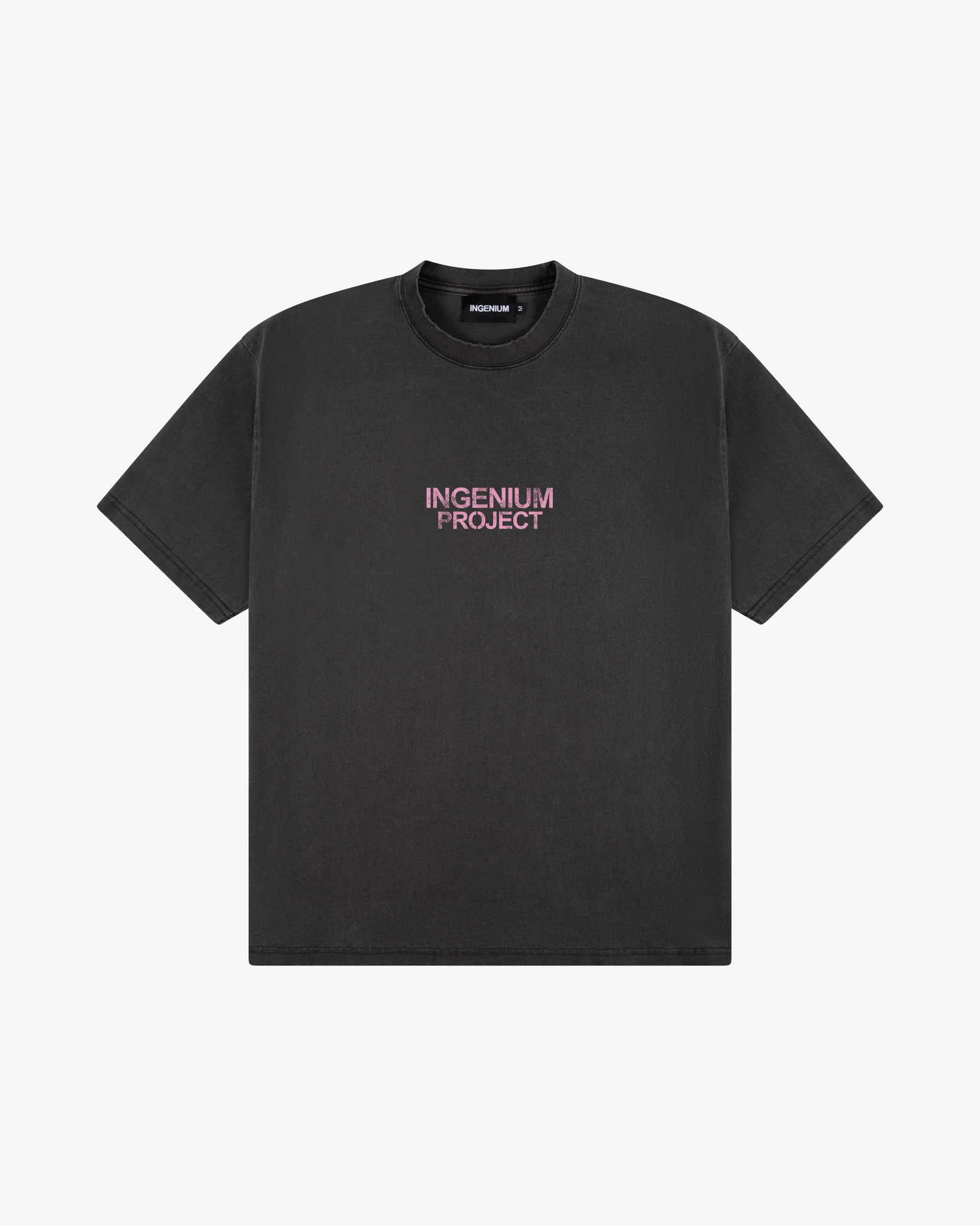 INGENIUM PROJECT T-SHIRT - Vintage Black/Soft Pink
