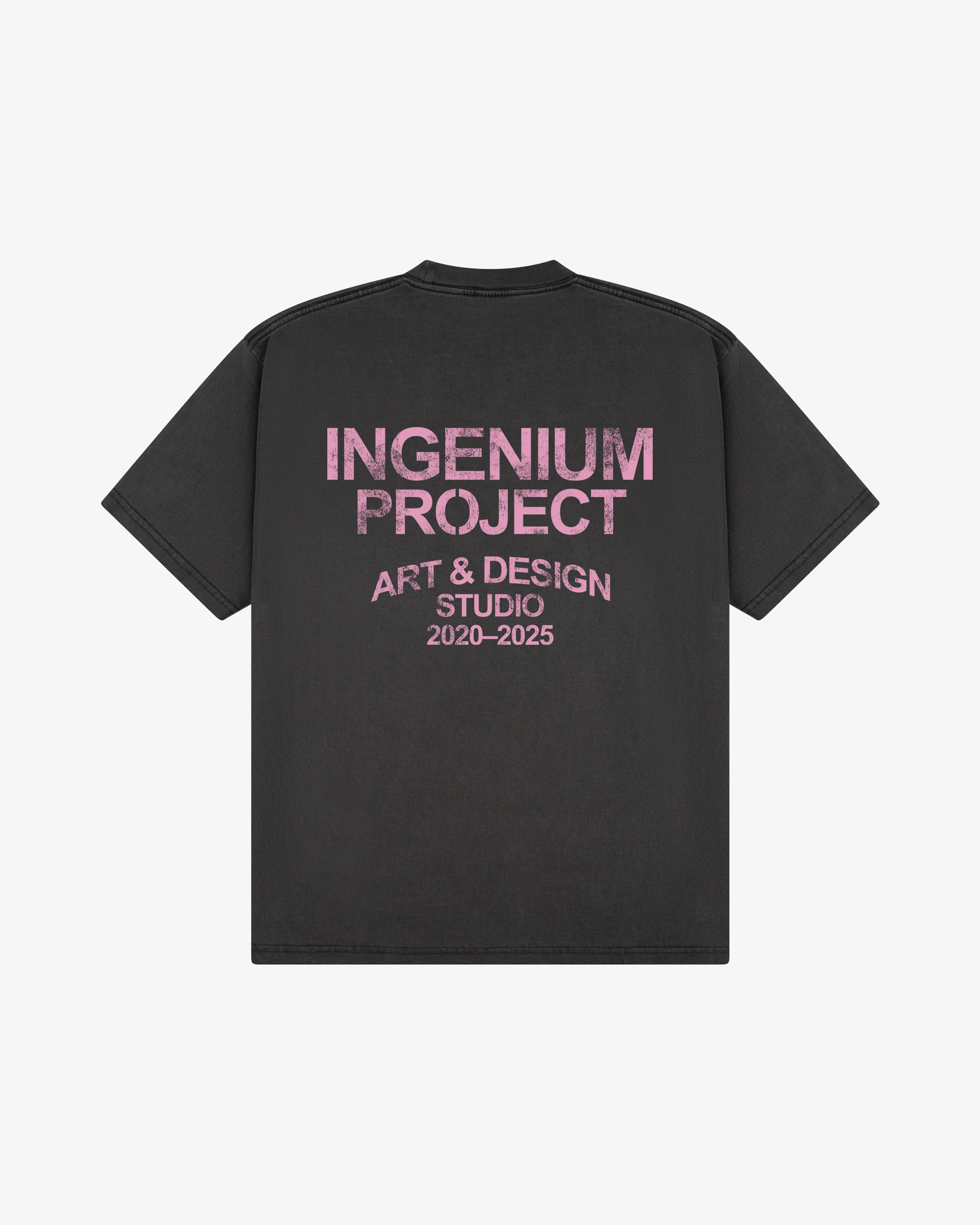 INGENIUM PROJECT T-SHIRT - Vintage Black/Soft Pink